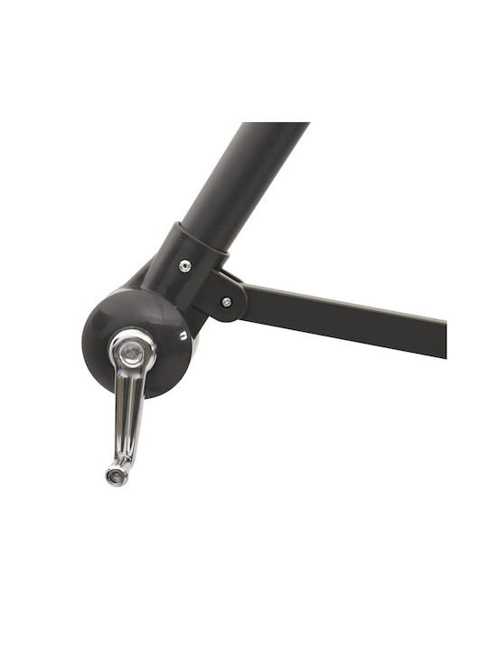 Quadratischer Metall-Garten- und Terrassen-Sonnenschirm Blau 2,9x2,9xHöhe 2,38 m