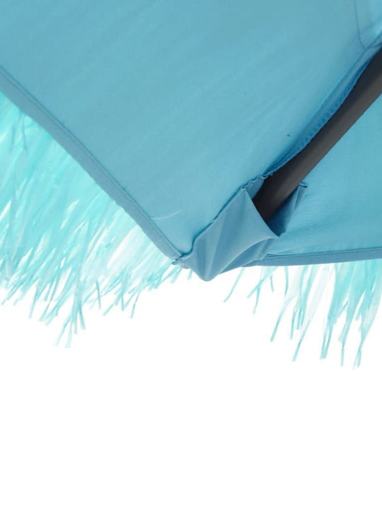 Umbrelă Suspendată Pătrată Metalică Albastră 2.69x2.69xÎnălțime2.35m
