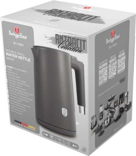 Berlinger Haus Βραστήρας 1.7lt 1800W Γκρι