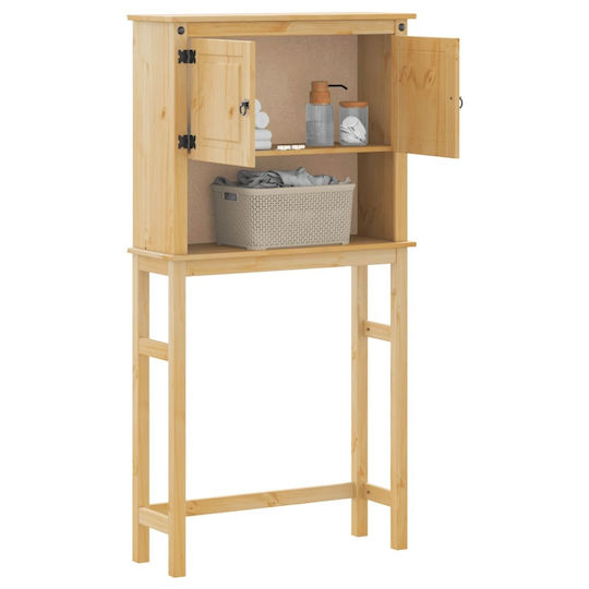 vidaXL Ντουλάπι Μπάνιου Πλυντηρίου 85x29x165cm Καφέ