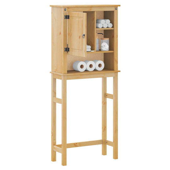 vidaXL Badezimmerschrank Wäscherei B85xT29xH165cm Braun