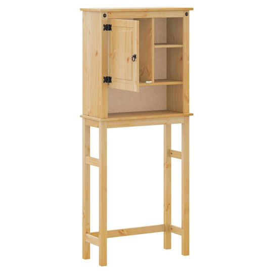 vidaXL Badezimmerschrank Wäscherei B85xT29xH165cm Braun