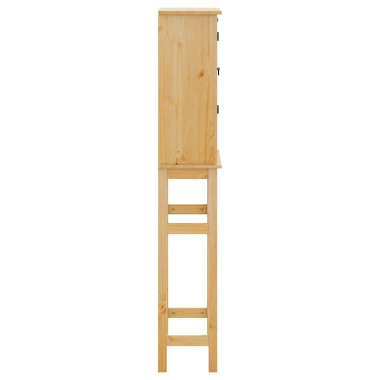 vidaXL Badezimmerschrank Wäscherei B85xT29xH165cm Braun