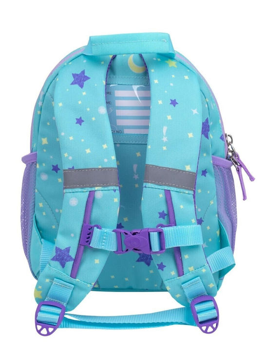 Belmil Kiddy School Backpack Kindergarten with Water Bottle Holder Light Blue 6.5 Litres 20 x 15 x 23 cm