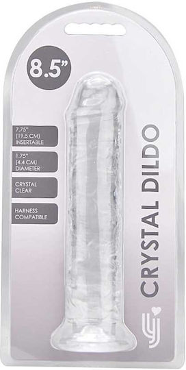 Loving Joy Realistic Dildo With Suction Cup Transparent 21.5cm