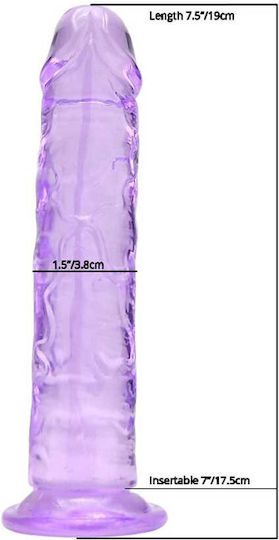 Loving Joy Dildo realist Cu ventuză Violet 19cm
