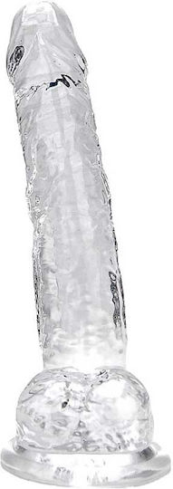 Loving Joy Realistisches Dildo mit Hoden Transparent 18cm