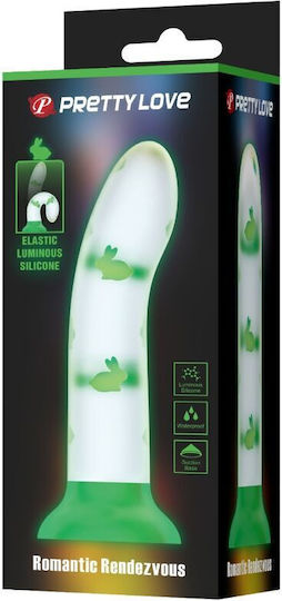 Pretty Love Romantic Rendezvous Ρεαλιστικό Dildo με Όρχεις και Βεντούζα Πράσινο 17cm