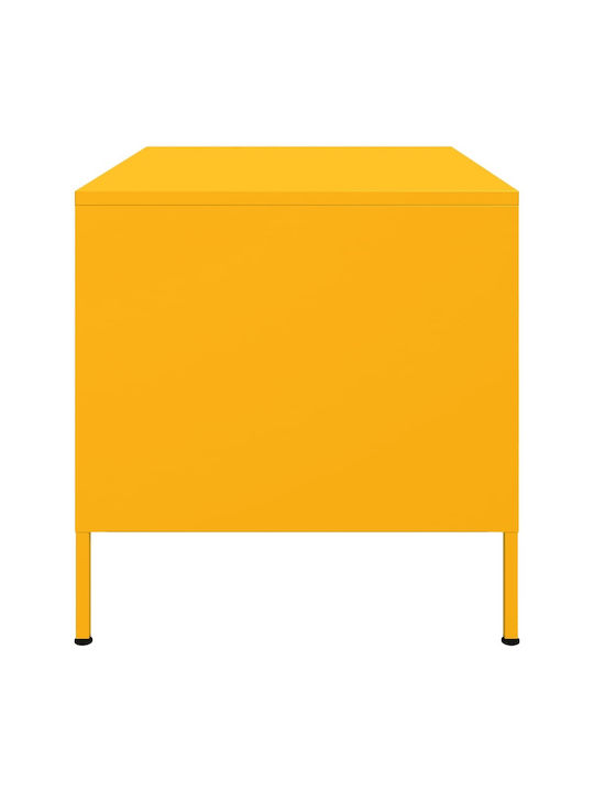 Rectangular Side Metal Coffee Table Mustard W68xL50xH50.5cm