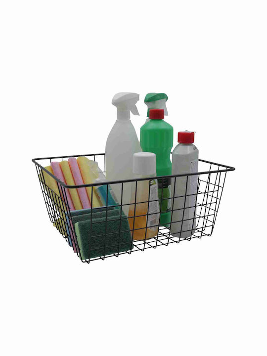Uncle George Storage Basket Black 36x28x16cm 1pcs
