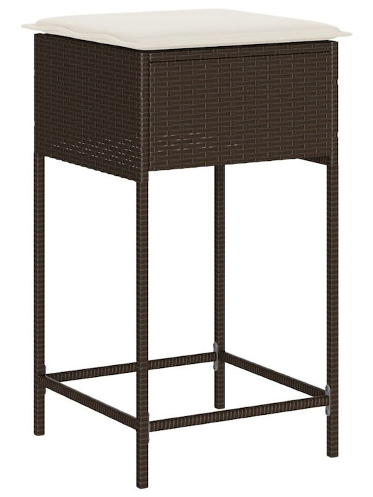 Set Bar Exterior 3 Piese Maro Cu Perne