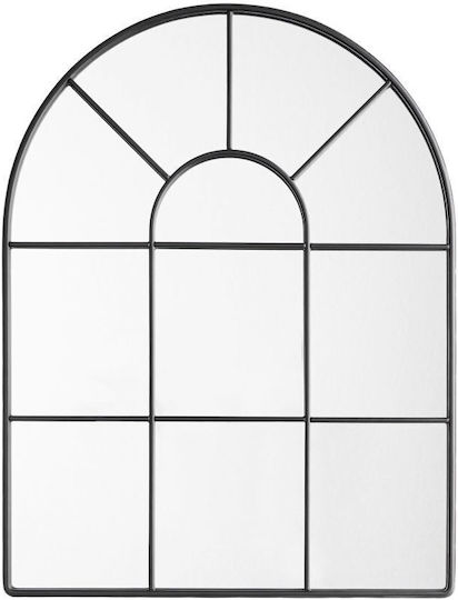 Butlers Wandspiegel mit Schwarz Metallisch Rahmen 40x30cm 1Stück