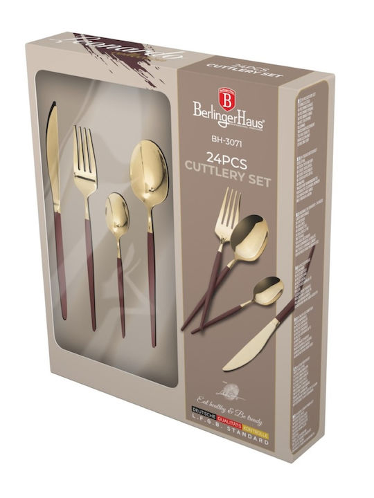 Berlinger Haus Cutlery Set Red 24pcs