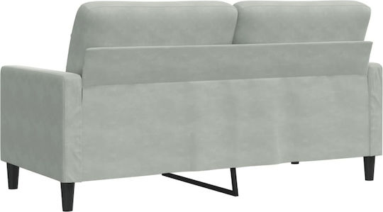 Canapea Cu Două Locuri Catifea Gri Deschis 157x77x80cm