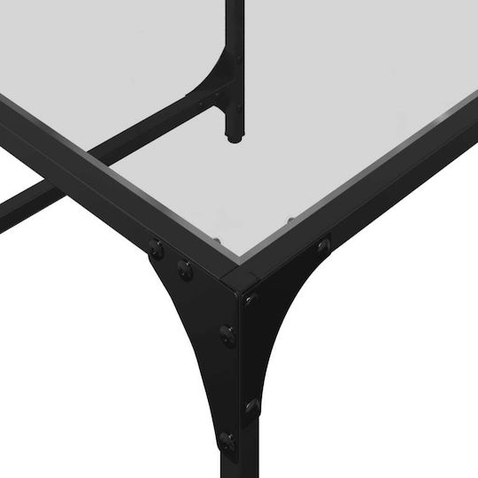 Pătrat Set Ziggon Din sticlă Transparent Glass 2buc L50xW50xH35cm.