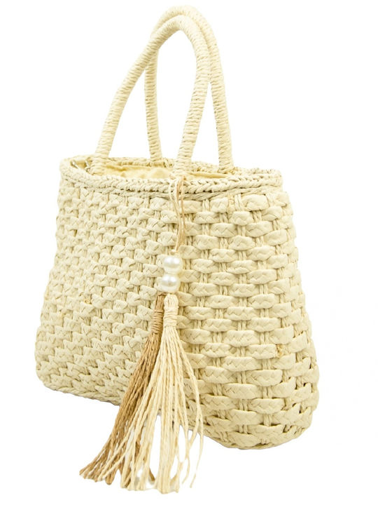 Crossbody Handmade Straw White Bag