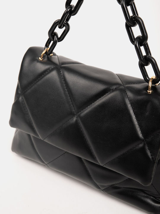 Schwarze Damen-Schultertasche