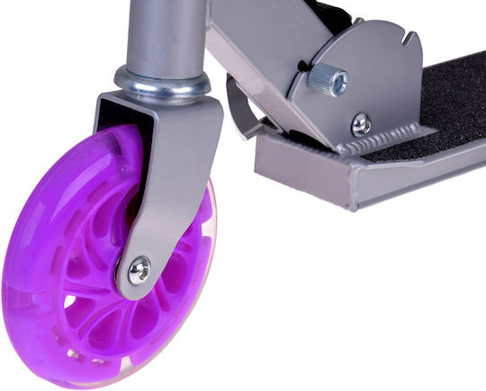 Jokomisiada Kinderroller Klappbar City Scooter 2-Rad Lila
