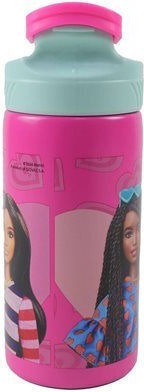 Gim Barbie Kids Water Bottle Barbie Stainless Steel with Straw Fuchsia 500ml