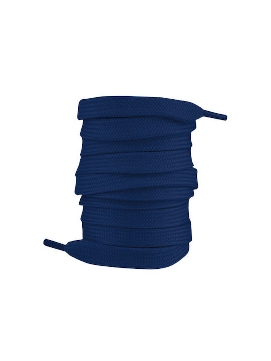Bergal Sneaker Laces Navy Blue 140cm Κορδονια Πλακε 140 Εκατοστα Χρωμα Ναυτικο Μπλε Πλάτος 7 Mm Κατασκευασμένο Ανθεκτικό Πολυεστέρα