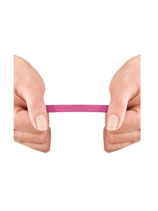 Bergal Sneaker Laces Fuchsia 120cm Width 7mm Made of Durable Polyester