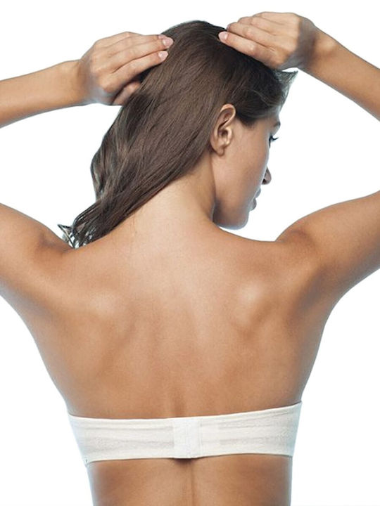 Miracle Push Up Strapless Bra Cream