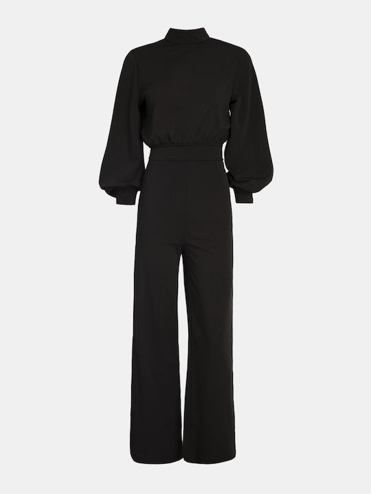 Offener Rücken Schwarzer Jumpsuit