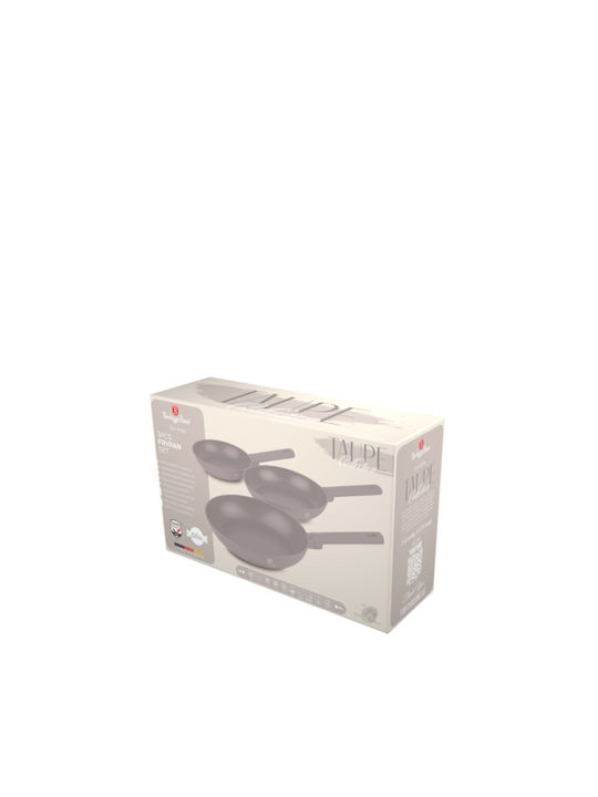 Berlinger Haus Set de tigăi din aluminiu Taupe Collection cu strat antiaderent 3buc