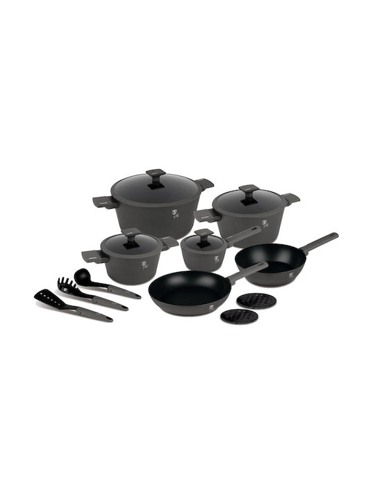 Berlinger Haus Cookware Set of Aluminum with Non-stick Coating 15pcs