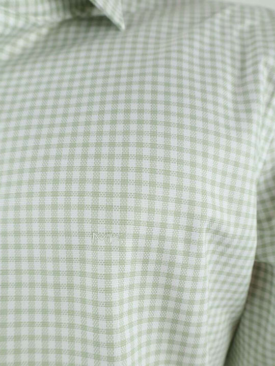 Michael Kors Men's Shirt Checked Green