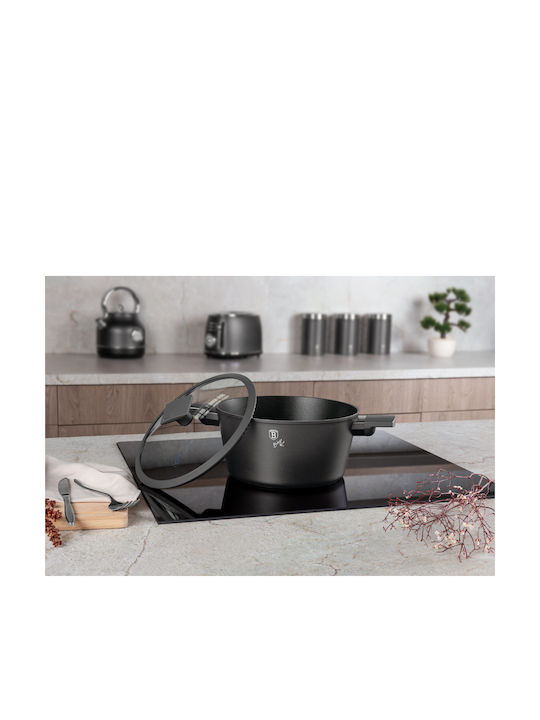 Berlinger Haus Anthracite Collection Deep Pot made of Aluminum 4.1lt / 24cm