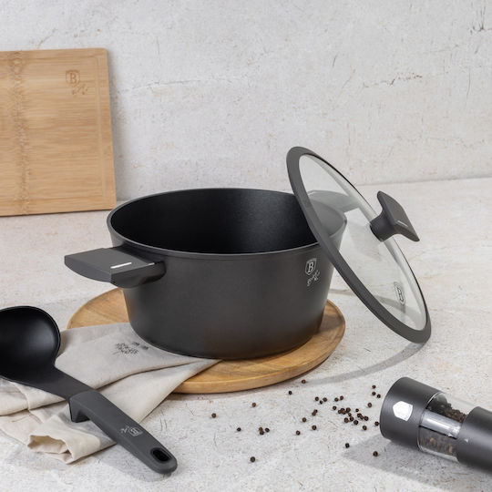Berlinger Haus Anthracite Collection Дълбока Тенджера от Алуминий 4.1лт / 24см