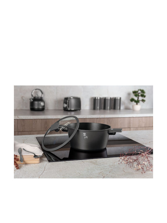 Berlinger Haus Anthracite Collection Deep Pot made of Aluminum 4.1lt / 24cm