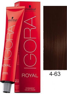 Schwarzkopf Igora Royal Hair Dye 4-63 Chestnut Medium Maron Matt 60ml