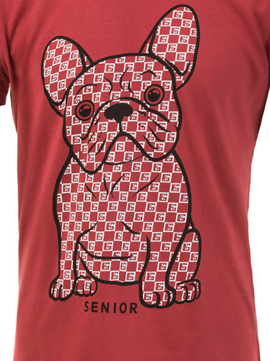 Senior Men's Short Sleeve T-shirt Red