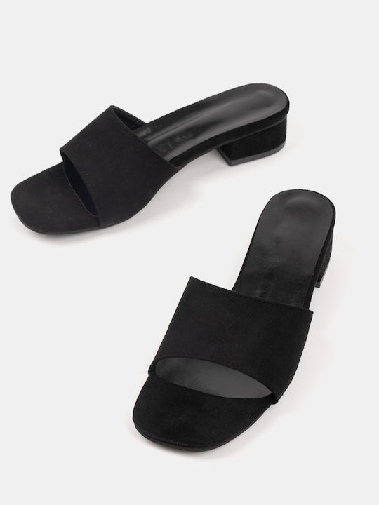 Γυναικεία Mules Καστόρ Λεπτομέρεις Μαύρο Μαύρο