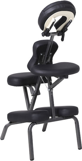 Mobiak Folding Black Massage and Physiotherapy Chair 75x49cm