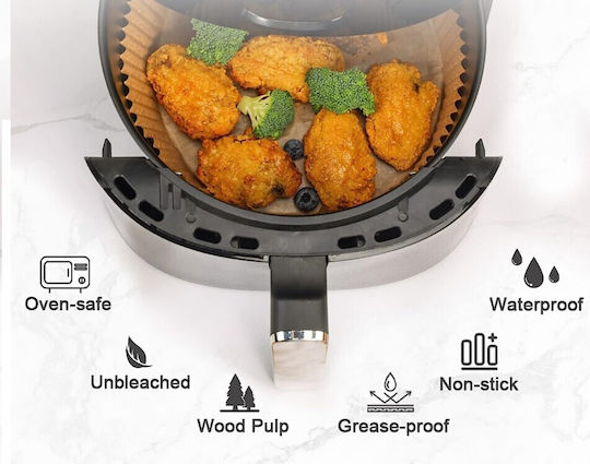 Aj WP Non-stick Papers for Air Fryer 16x16cm 100 Pieces