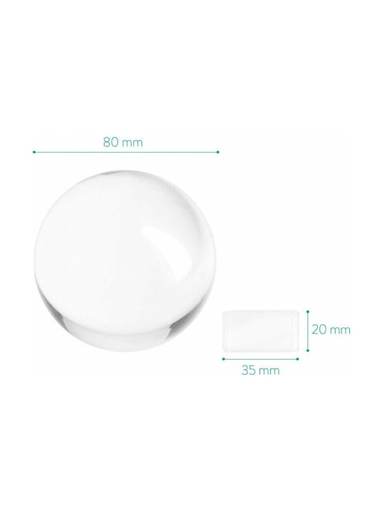 Navaris Dekorative Kugel aus Glas 3.5x2x8cm 1Stück