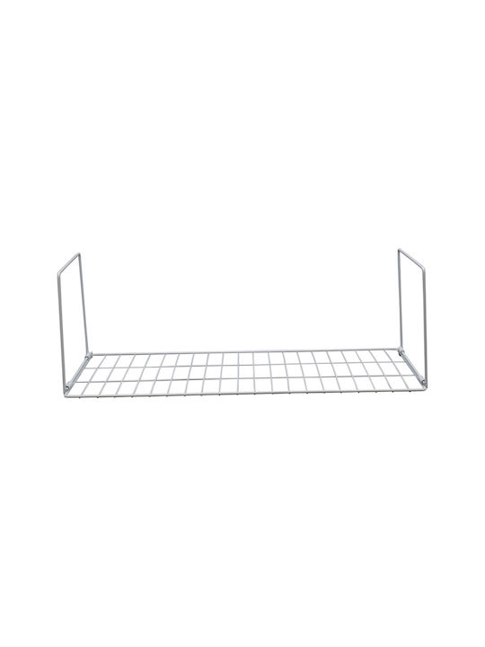 Uncle George Wall Metal Shelf 60x20x20cm White