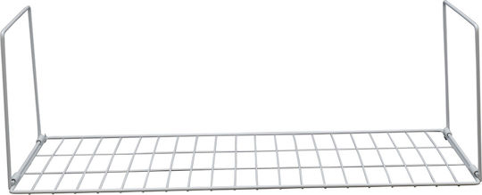 Uncle George Wall Metal Shelf 60x20x20cm White