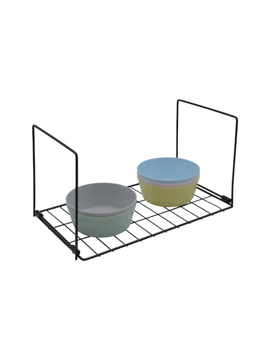 Uncle George Wall Metal Shelf 39x19x20cm Black
