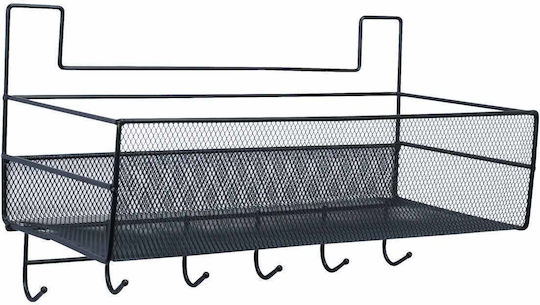 Uncle George An der Wand montiert Badezimmerregal Metallisch 36x15x20cm Schwarz