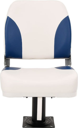 Folding Boat Seat 2 Pcs Blue White 41x36x48 cm 3284284