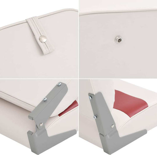 Set de scaune pentru barci, 4 bucăți, spătar înalt, pliabile 3284322
