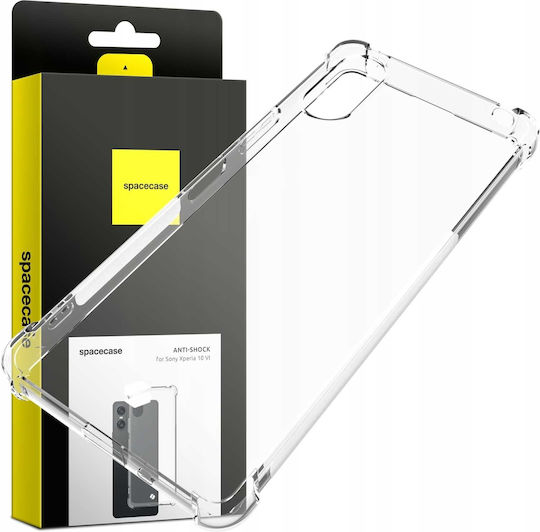 Spacecase Anti-shock Back Cover Σιλικόνης 1mm με Λουράκι Διάφανο (Xperia 10 VI)