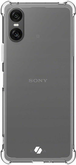 Spacecase Anti-shock Back Cover Σιλικόνης 1mm με Λουράκι Διάφανο (Xperia 10 VI)