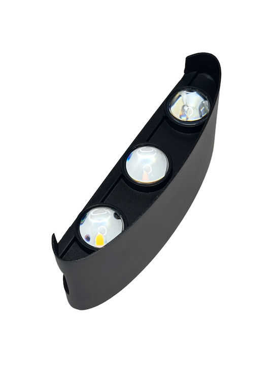 Powertech Wall-Mounted Outdoor Spot Light LED IP65 6W with Natural White Light 17x8x4εκ.