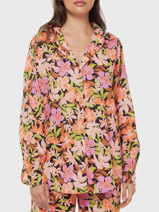Long Sleeve Women's Shirt Floral