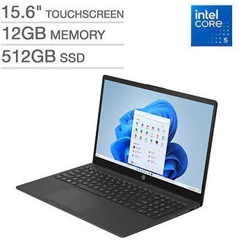 HP 15-fd1085cl 15.6" IPS FHD Touchscreen (Core 5-120U/12GB/512GB SSD/W11 Home) (International English Keyboard)